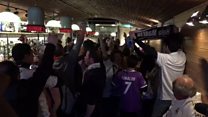 Fans in jubilant mood ahead of final