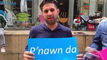 Champions League fans learn Welsh