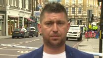 'I threw a crate at the attackers'