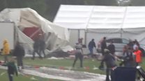 Flash storm brings abrupt end to games