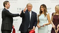 Trump sued over business connections