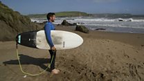 'First shark attack victim in UK waters 'cuts thumb'