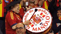 Spain fan Manolo's stolen drum handed in