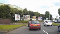 Dashcam captures 'road rage' incident