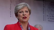 Theresa May makes a speech about the election