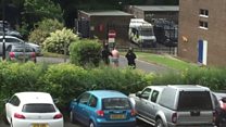 Man arrested after hostage alert