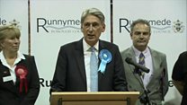 Philip Hammond gives acceptance speech