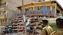 'My son was in collapsed building'