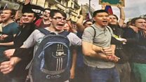 Russian press criticise protests