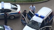 Putin critic detained before Moscow protest