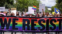 What do LGBT protesters want?
