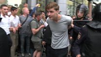 ТВ-новости: реакция на Западе на задержания протестовавших в России