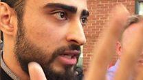 'We saw a body coming down'