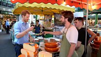 Prince Harry visits Borough Market