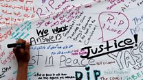 The messages written after London fire