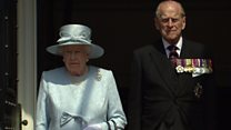 Minute's silence at Trooping the Colour