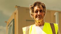 The homeless men building their own homes