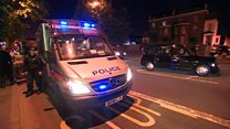 Man stabbed in large brawl