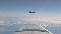 Nato jet 'approaches' Russian minister's plane