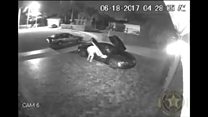 Car burglar caught with his pants down
