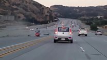 US 'road rage' causes dramatic crash