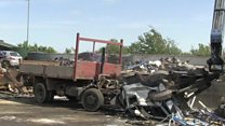 Fly-tipping lorry seized and crushed