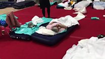 'This is what people are forced to sleep on'