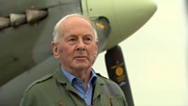 Luftwaffe ace flies in Spitfire