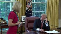 Irish reporter's 'bizarre moment' with Trump