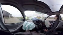 Mobile phone leads to VR car crash