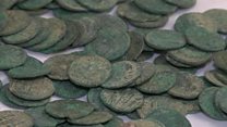 collecting roman coins