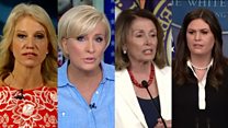 Trump's tweets: Four women, two takes