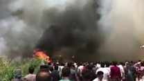 Fire tears through Lebanon refugee camp