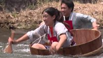 Japan's wacky washtub races