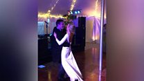 Couple's first dance fail