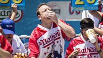 Man eats 72 hot dogs in 10 minutes