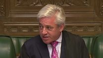 Speaker warns MPs of 'downmarket' shrieking