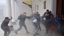 Mob storms Venezuela National Assembly