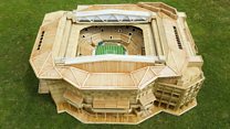 Watch: Man makes Centre Court replica using 12,000 toothpicks