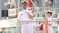China's first aircraft carrier arrives in HK