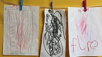 Grenfell Tower pictures drawn in nursery