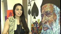 عبدالستار ایدھی کی یاد میں پینٹنگ