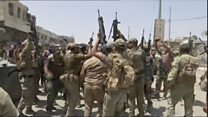 Mosul troops celebrate