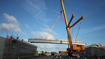 Dual carriageway bridge work under way