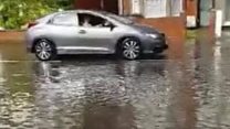 Flash flooding hits coastal town
