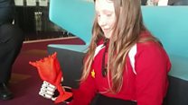 Girl gets 'bionic' hand from 3D print club