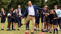 William scores against England footballer