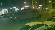 Twice-hit by tank and survived
