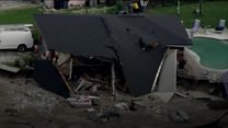 Sinkhole swallows two houses in Florida