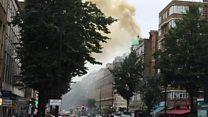 Fire breaks out in central London